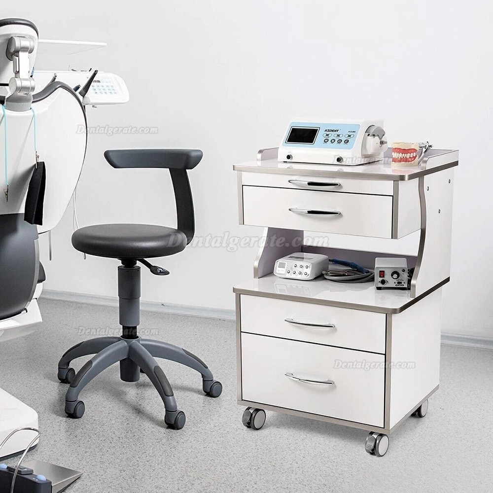 Dentech G15 dental schrankwagen, instrumentenwagen zahnarzt mit 3 schubladen